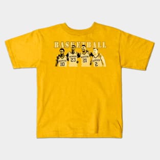 basketball michigan teamlo Kids T-Shirt